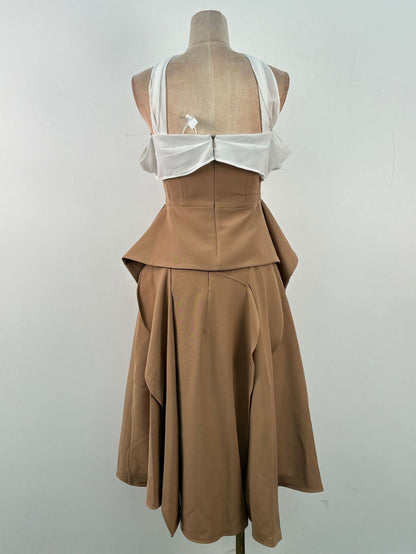 Off Shoulder Mesh Two Piece Set