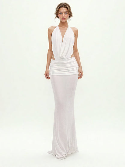 Sexy Off Shoulder Backless Long Dress